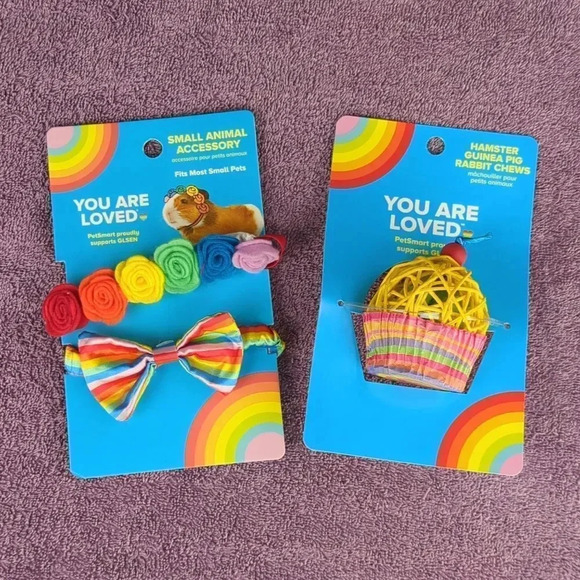 Pride Themed Small Animal Accessories & Cupcake Shaped Chew Toy - Picture 2 of 8